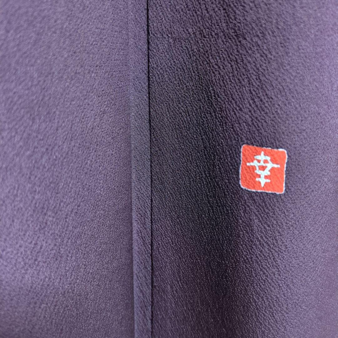 花井幸子丹後縮緬 可愛い雀刺繍パールトーン加工あり 帯締も作家物 2