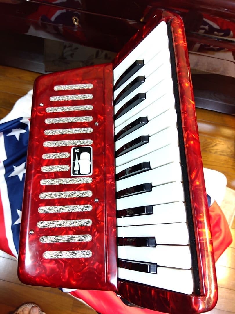 綺麗な音色即演奏可】Yamaha ソプラノ アコーディオン S-25B 25鍵