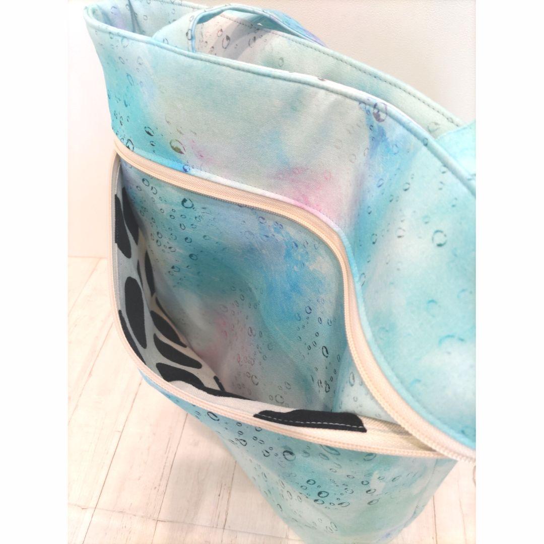 おたま様 仕切りポケット付ショルダーバッグ ファスナートート ミニ財布