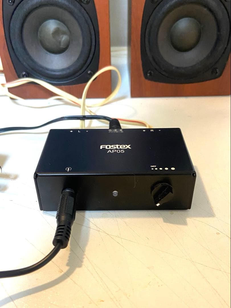 Fostex P802-S スピーカー アンプセット 木目調 ブックシェルフ - メルカリ