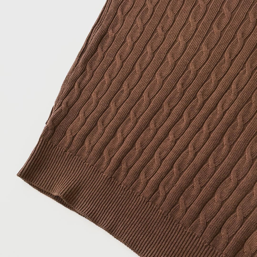 ブルネロクチネリ リネン コットン Vネック ケーブル ニット 46 - メルカリ