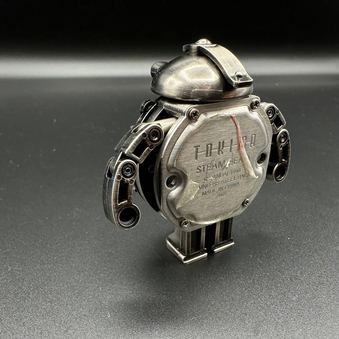 美品】トキマ（TOKIMA） スチームヘッド 腕時計 変形ロボ シルバー