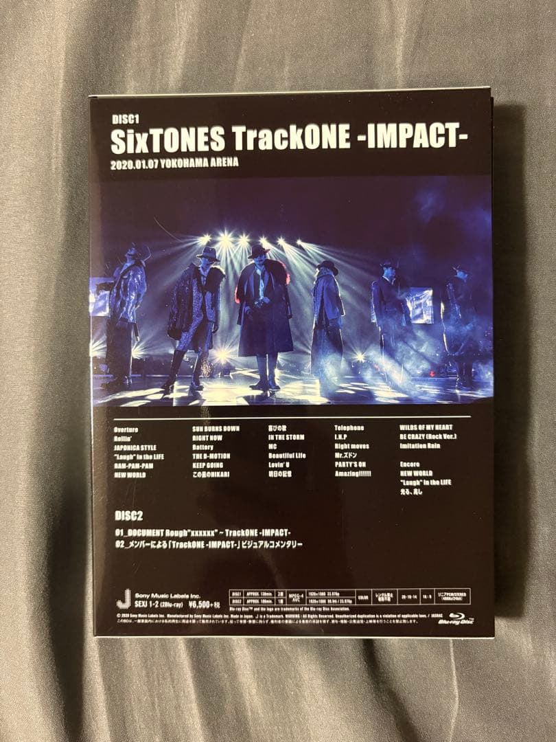 SixTONES TrackONE -IMPACT- Blu-ray 2枚組 - メルカリ