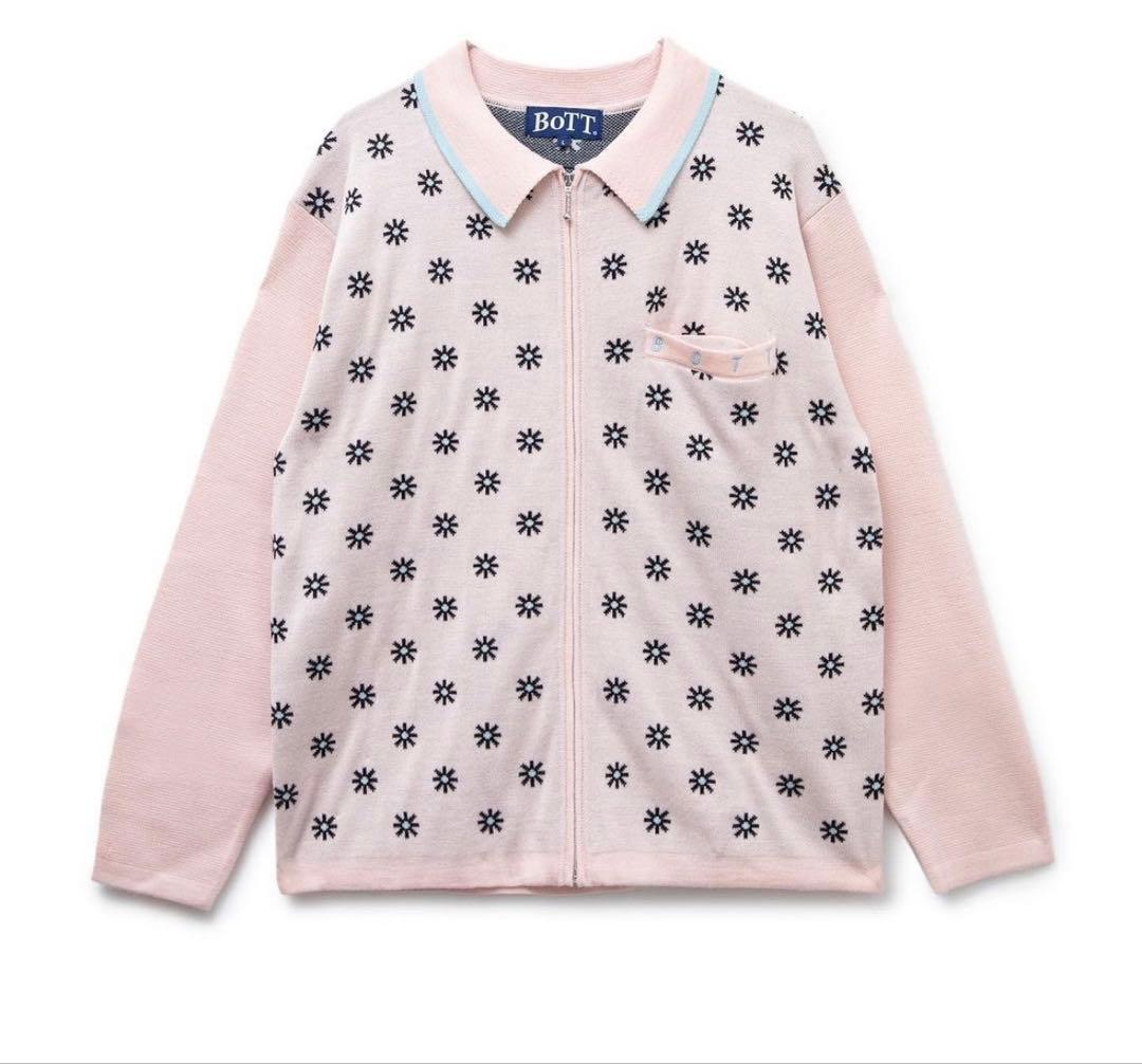 トップス bott Creativity Jacquard Knit Polo Men's Jacquard Knit Polo Shirt – Crush on Retro