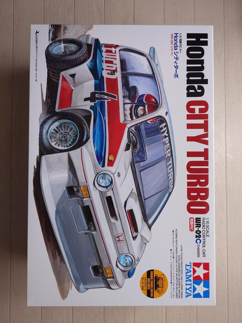タミヤ 1/10RC Honda シティターボ(WR-02Cシャーシ)半完成状態 タミヤ 電動RCカーシリーズ 1/10RC Honda シティターボ （WR-02C