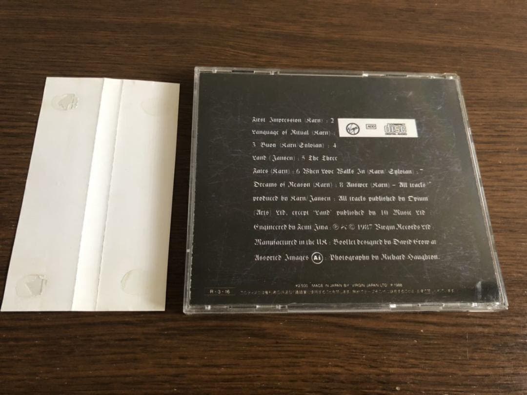 「ドリームス・オブ・リーズン」ミック・カーン 日本盤 限定盤 旧規格 帯付属