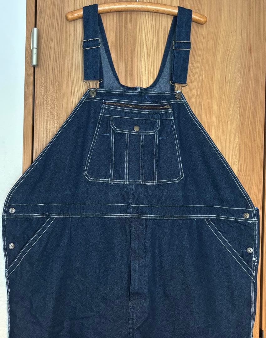 USA古着 REAL WORKS 未使用 オーバーオール w56 ビッグサイズ Re make Euro Work Overalls / リメイク ユーロ ワーク オーバーオール