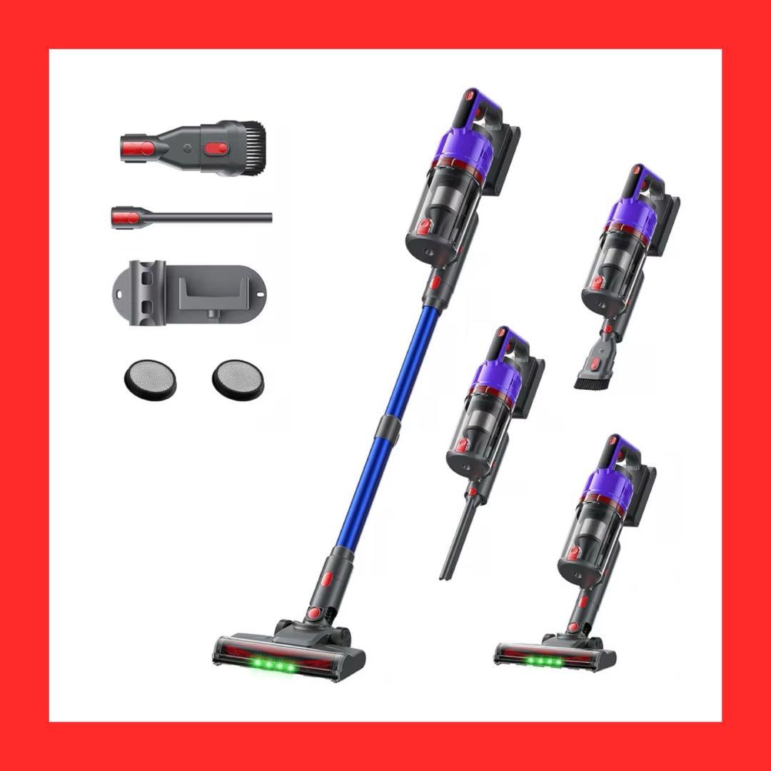 掃除機コードレス 75kPa強力吸引 55分連続稼働 自立式 スタンド不要 軽量 Joyhouse 「クーポンで12,980円」掃除機 コードレス 75kPa吸引力 自立