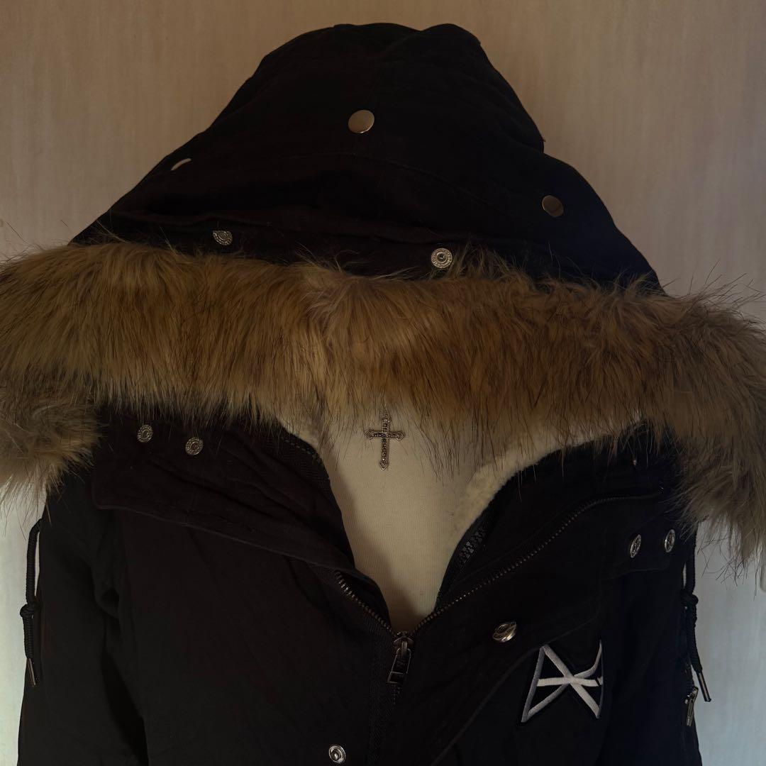 y2k 00s archive ギミック モッズコート 平成ギャル グランジ 黒