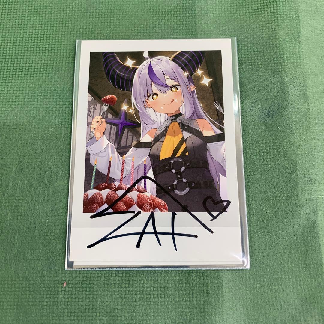 ラプラス・ダークネス 直筆サイン入りチェキ風ブロマイドカード フル