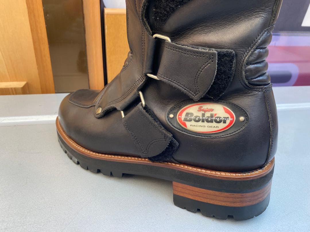 ホンダスーパーボルドール レザーブーツ 黒 26.5cmビブラムソール