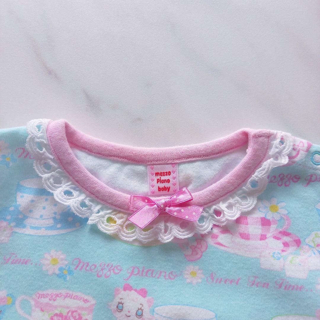希少♥️メゾピアノ 総柄 Tシャツ 90 100 ミミポポ 平成レトロ ベリエ