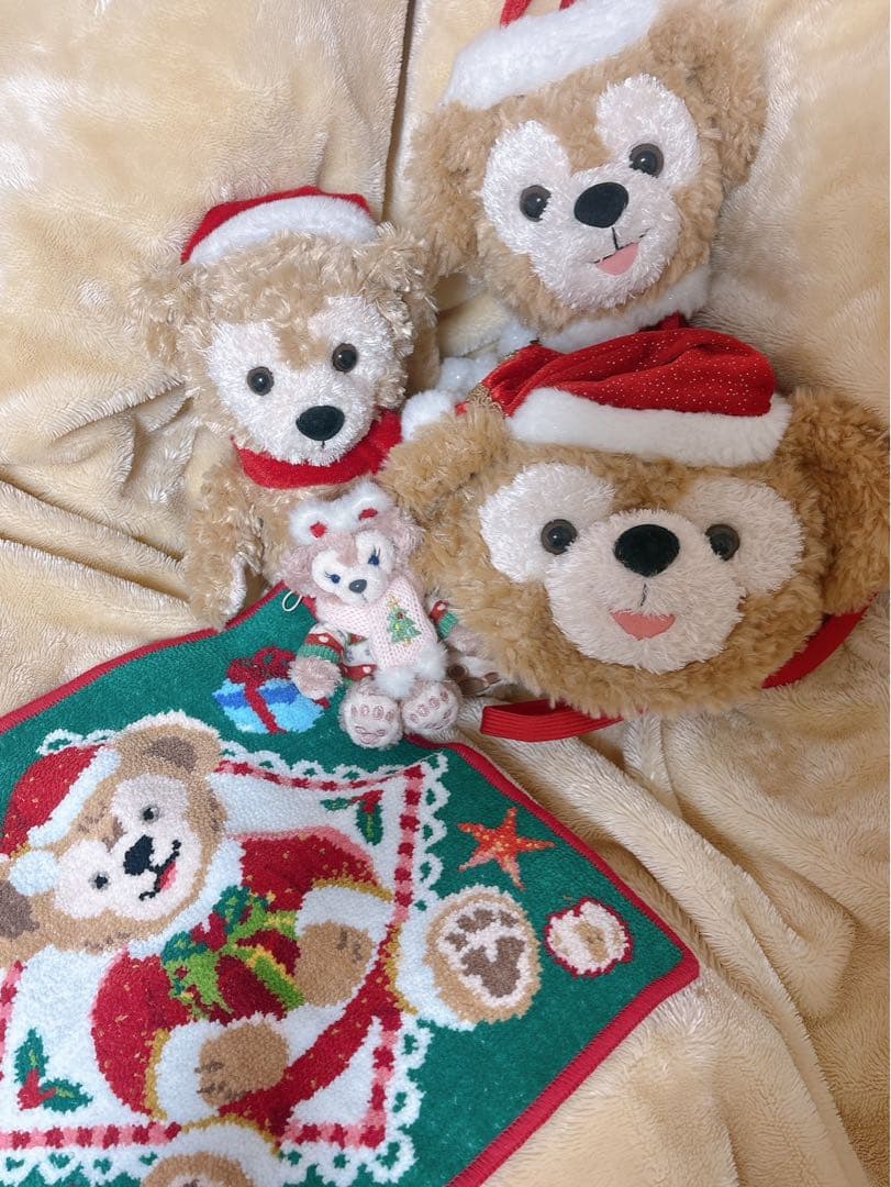 ダッフィー クリスマスぬいぐるみ セット ダッフィーのクリスマスぬいぐるみ 2500個限定でシーに登場 バッグや