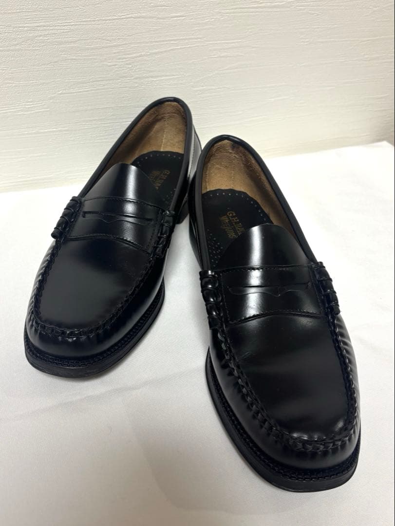 【美品】G.H.BASS　LARSON　11711D　BLACK