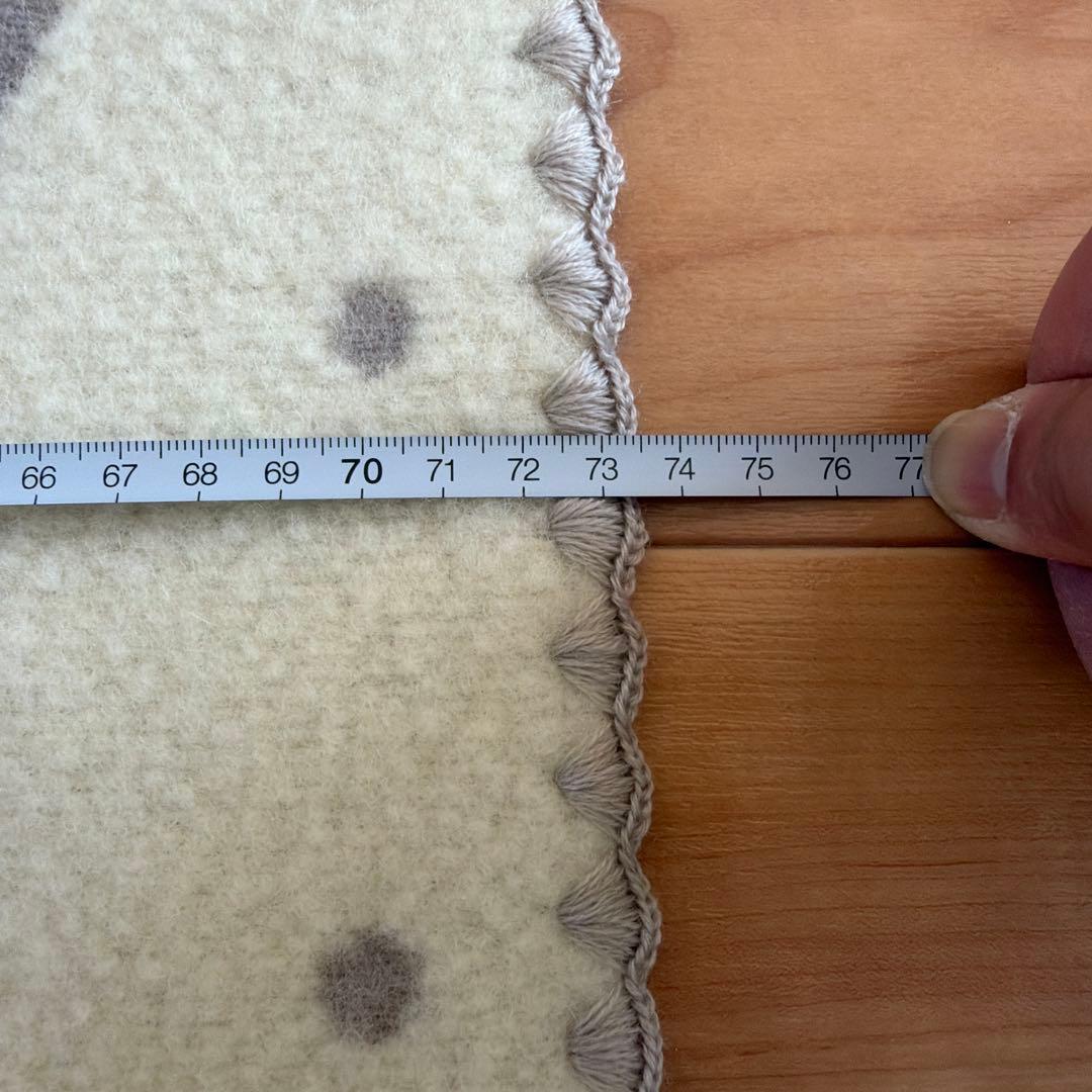 ミナペルホネン woolハーフブランケット グレー - 布団・毛布