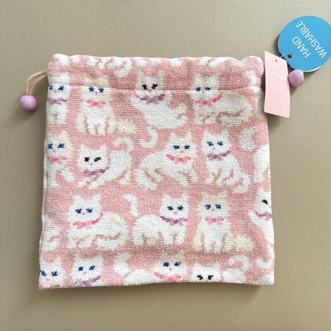 新品タグ付き フェイラー FEILER モフモフネコチャン 巾着 - メルカリ