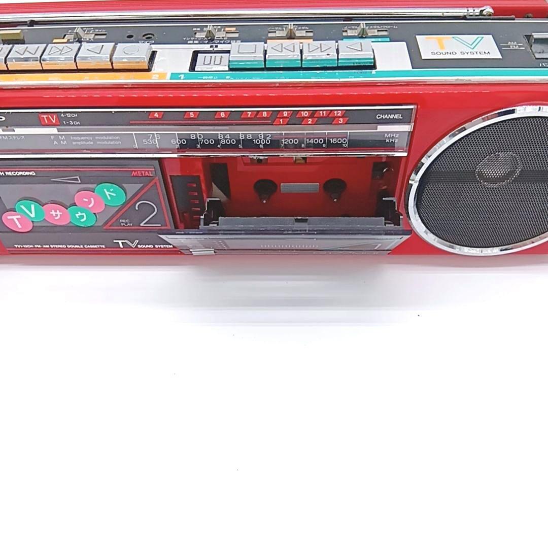 SHARP ラジカセ シャープ 昭和レトロ ダブルカセット QT-77MK2 昭和