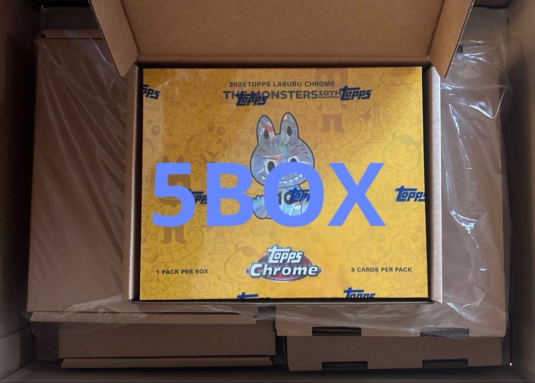 2025 topps chrome labubu 10th box ラブブ Topps ラブブ トレーディングカード 2025 Topps Chrome Labubu 10th