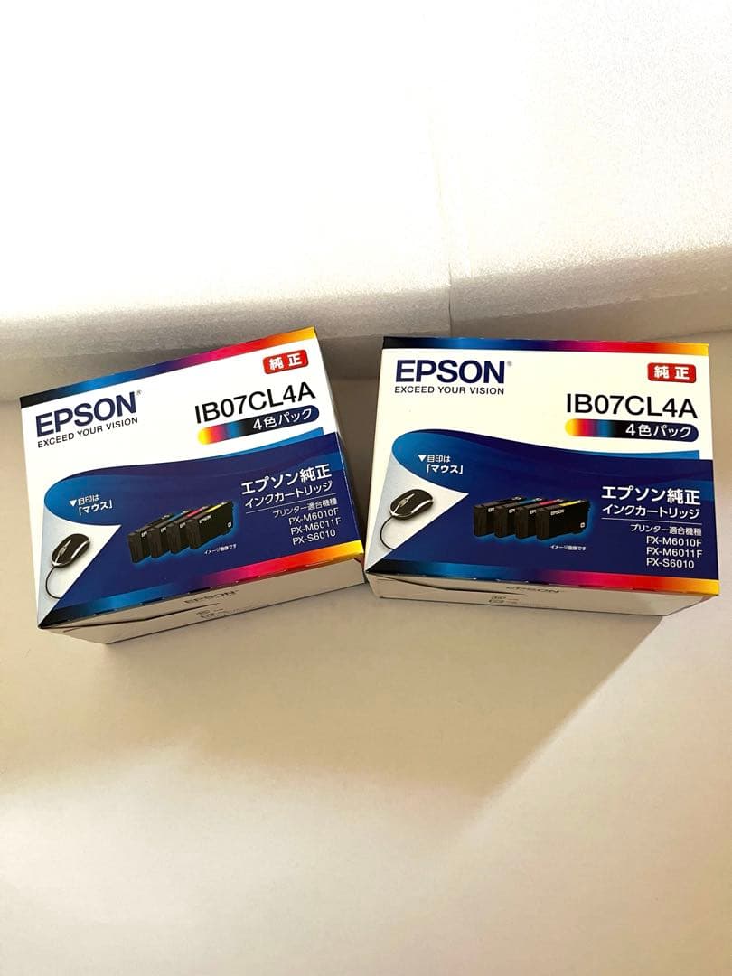 EPSON IB07CL4A インクカートリッジ 4色パック 2個セット - メルカリ