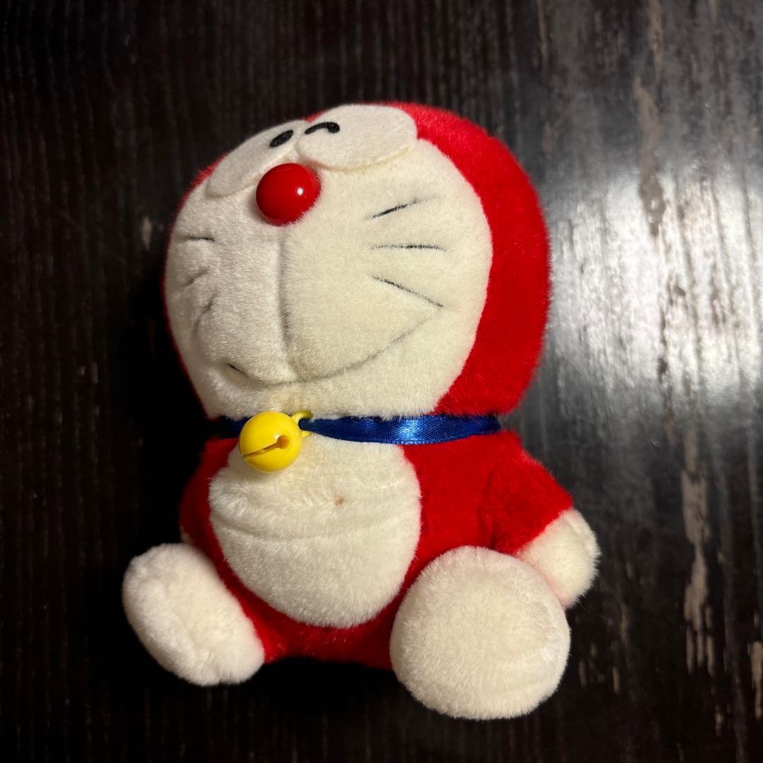 ドラえもん ぬいぐるみ ミニドラ 赤 - メルカリ