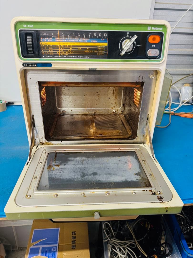 全国配送無料！昭和レトロ☆ナショナル☆電子レンジ NE-6310 動作品
