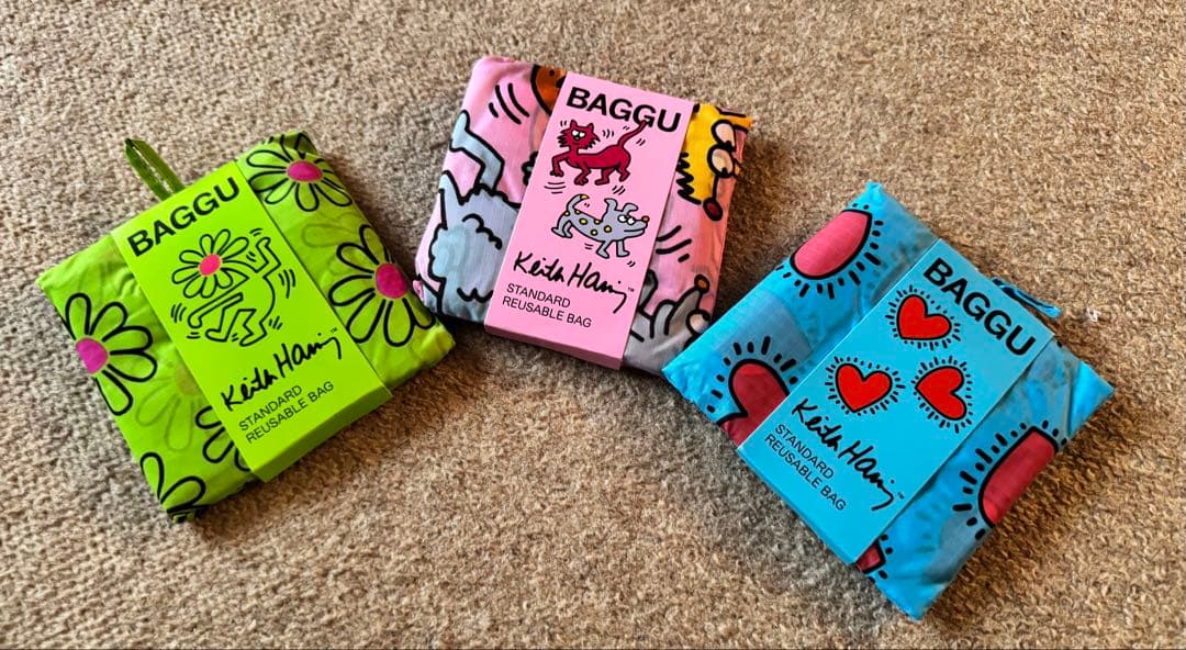 新品未使用BAGGUエコバッグ:キースヘリングKeith Haring 楽天市場】メール便送料無料 エコバッグ BAGGU BABY バグゥ ベビー