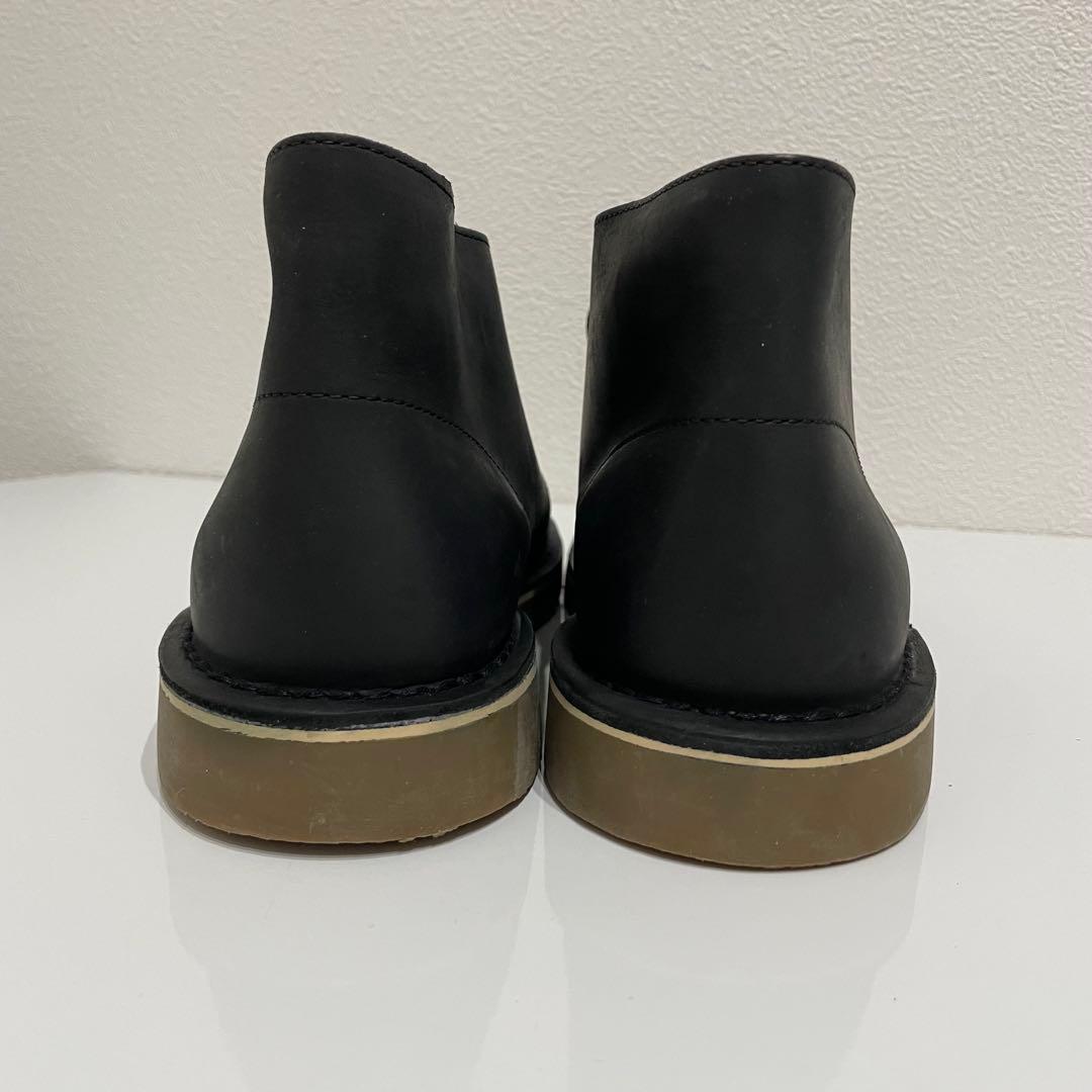 [クラークス] チャッカブーツ シェプトン ブラック レザー 24.5cm