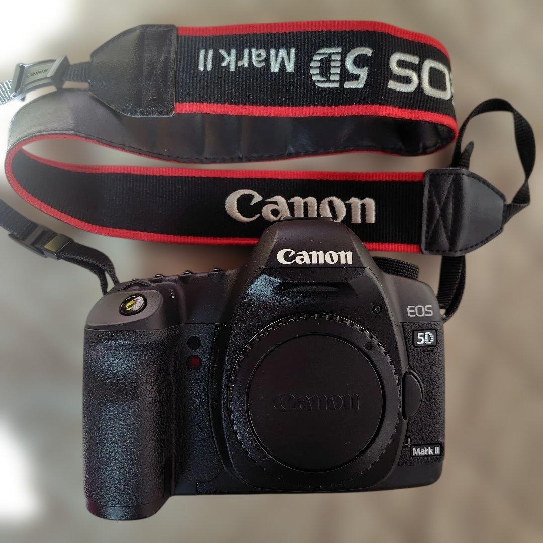 Canon EOS 5D MarkⅡ取説、メモリーディスク、ストラップ他