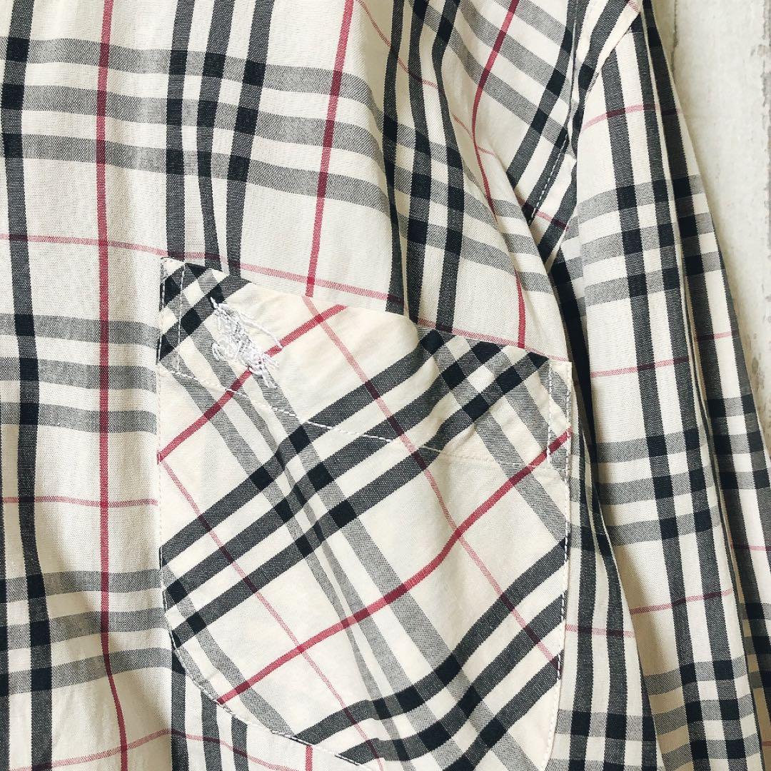 美品】BURBERRY LONDON バーバリーロンドン ノバチェック シャツ