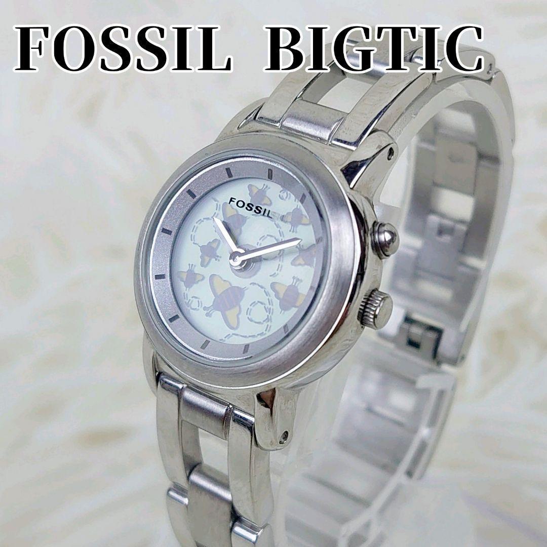 極美品】希少 FOSSIL BIG TIC 腕時計 レディース 蝶 - メルカリ