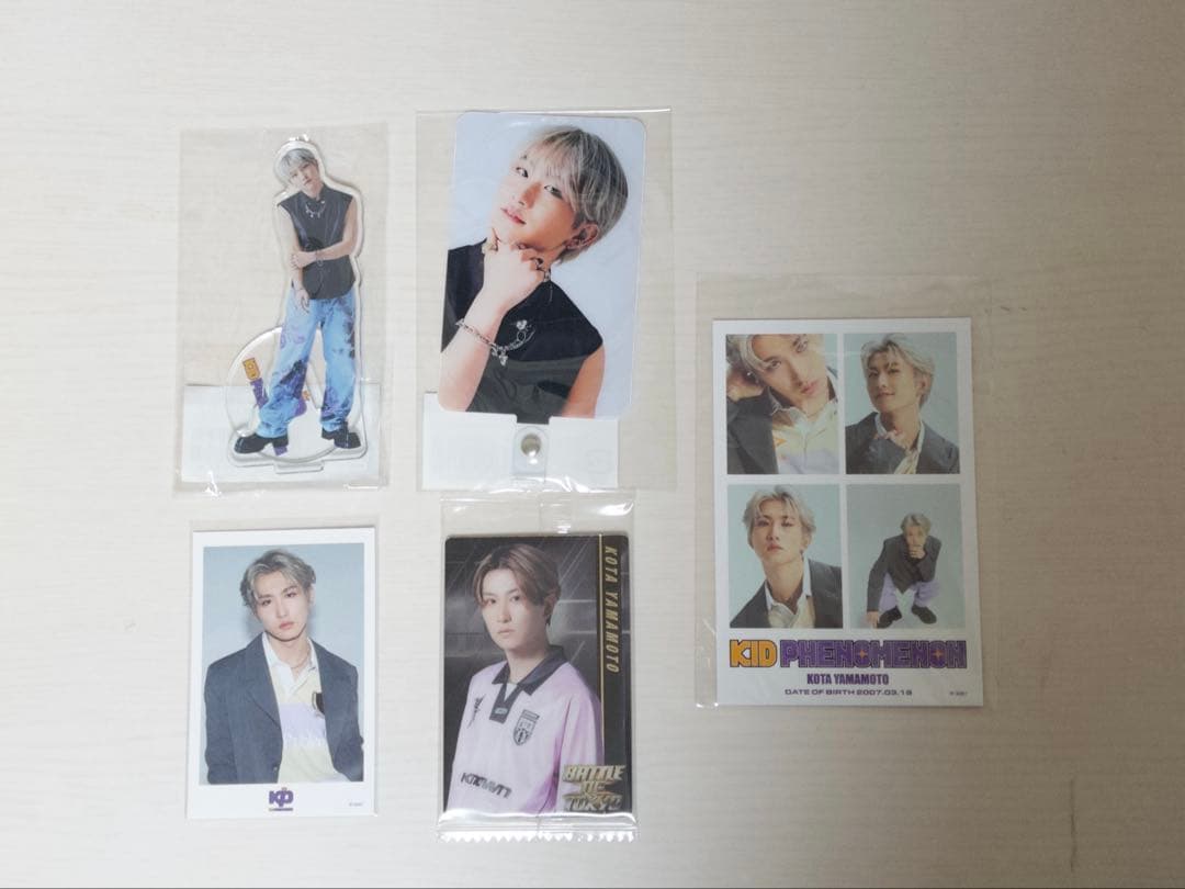 KID PHENOMENON 山本光汰 wheelie アクスタ フォンタブ デビュー・シングル『Wheelie』、グッズ付きパッケージ アクリル