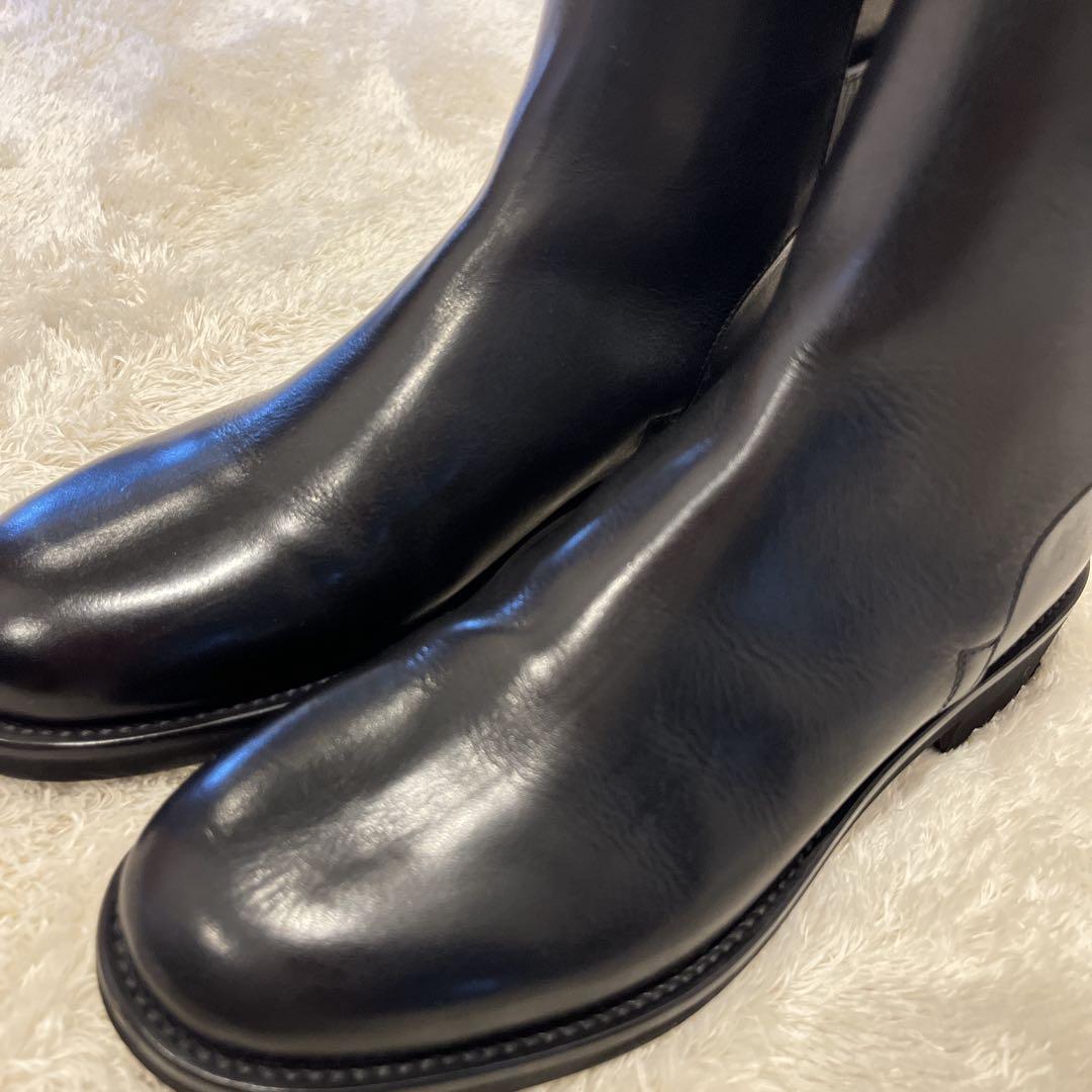マーガレットハウエル LEATHER STUD STRAP BOOT レザー