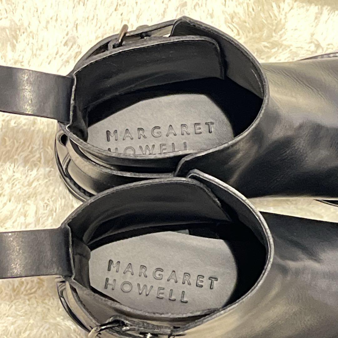 マーガレットハウエル LEATHER STUD STRAP BOOT レザー