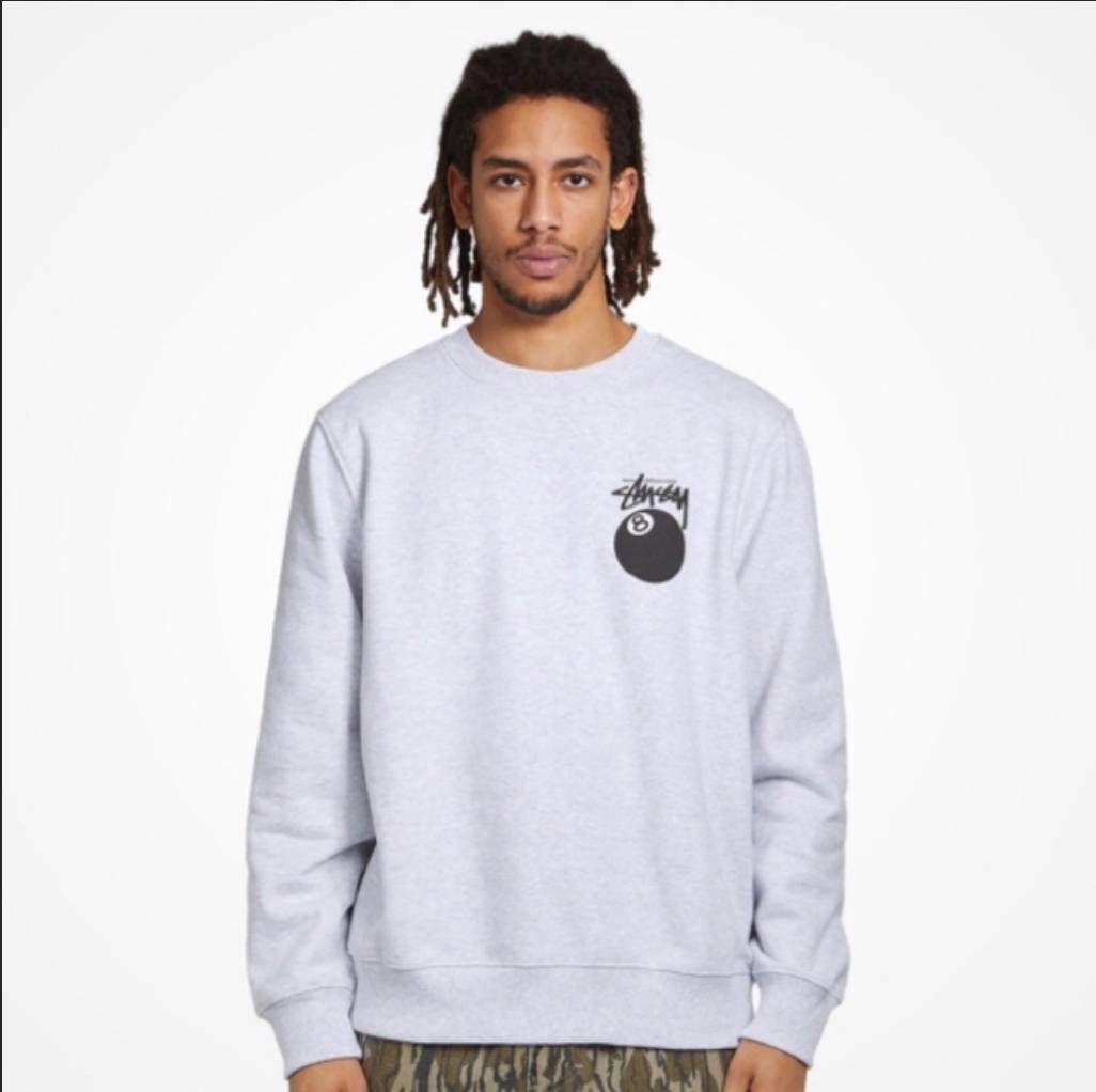 STUSSY 8 BALL CREW ステューシー スウェット グレー M - メルカリ