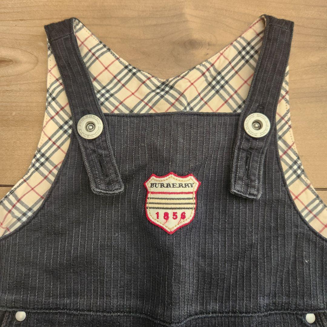 BURBERRYオーバーオール ノバチェック 80cm - メルカリ