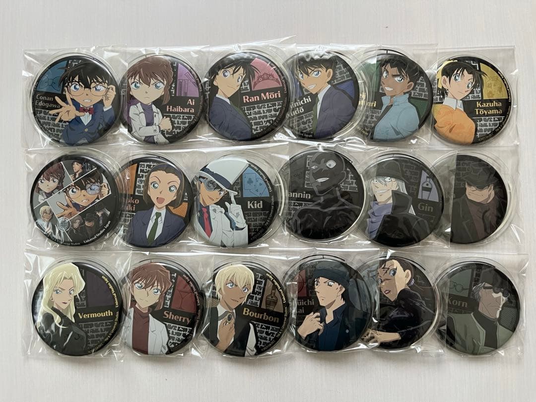 USJ 名探偵コナン コレクタブル缶バッジコレクション 2023 18点セット