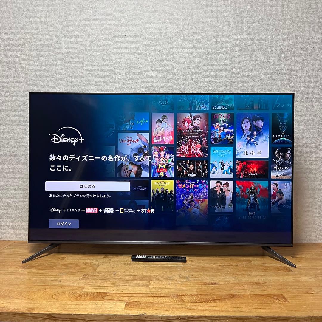 TCL 55V型 4K液晶テレビ 55C645 量子ドット ネット動画アプリ搭載