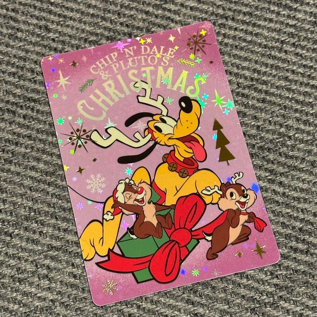 香港ディズニー 限定 コレクタブルカード クリスマス チップ デール