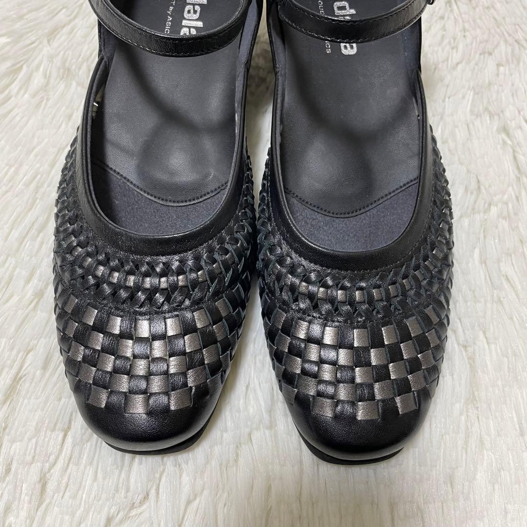 極美品✨ペダラ asics パンプス メリージェーン イントレチャート 23cm