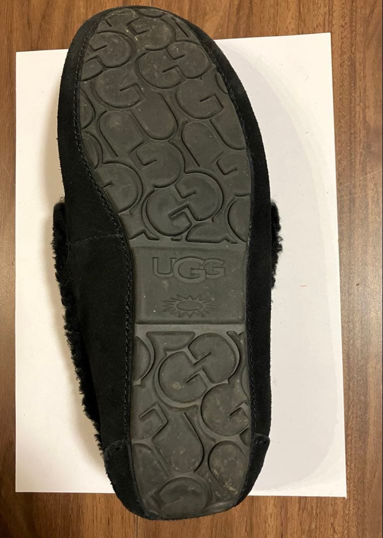 1度のみ着用】Ansley UGG Braid モカシン 黒 24㎝ USA7