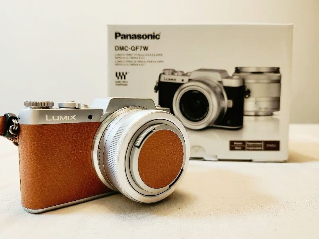 PanasonicLUMIX DMC-GF7Wブラウン パンケーキレンズつき - メルカリ