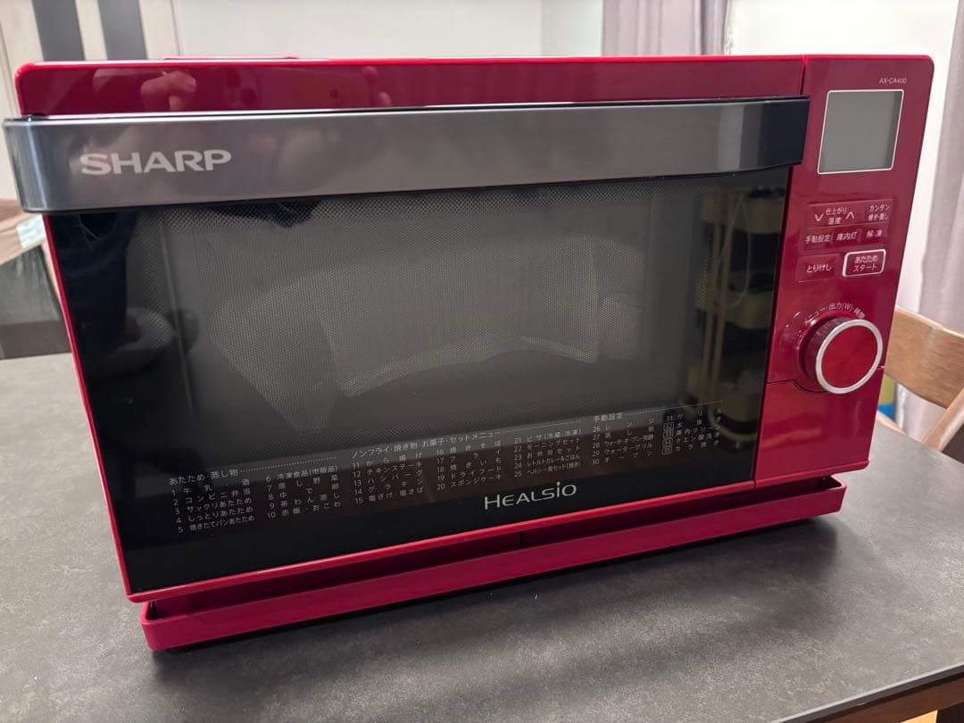 SHARP ヘルシオ　AX-CA400-R 2017年製 Yahoo!オークション - SHARP ウォーターオーブンヘルシオ 2017年製 AX-