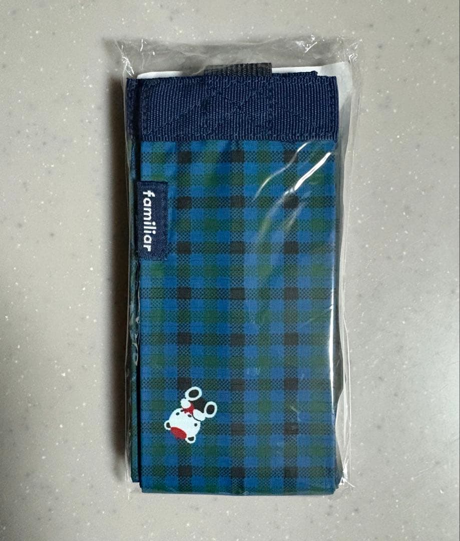 ♡新品未使用♡《ファミリア》シュパットS 青系ファミリアチェック