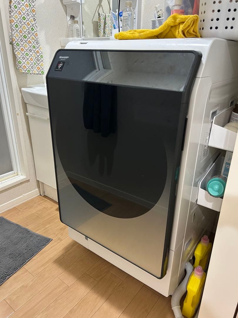 【2021年製】SHARP ガラストップ　ドラム式洗濯機11/6 ES-W113 家電通販】SHARP シャープ 洗濯容量11kg・左開きタイプ ドラム式 洗濯