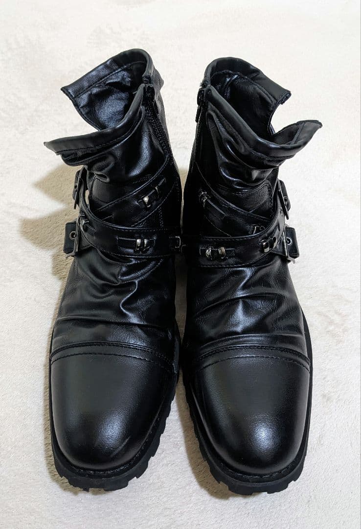 お兄系 平成 Y2K スタッズ クロスベルト ジップアップ エンジニア