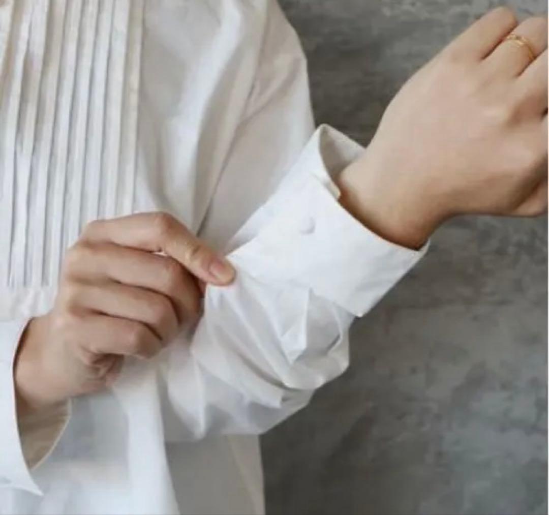 ◇完売品◇試着のみ ICHI イチ ピンタックブラウス 白 長袖 レディース