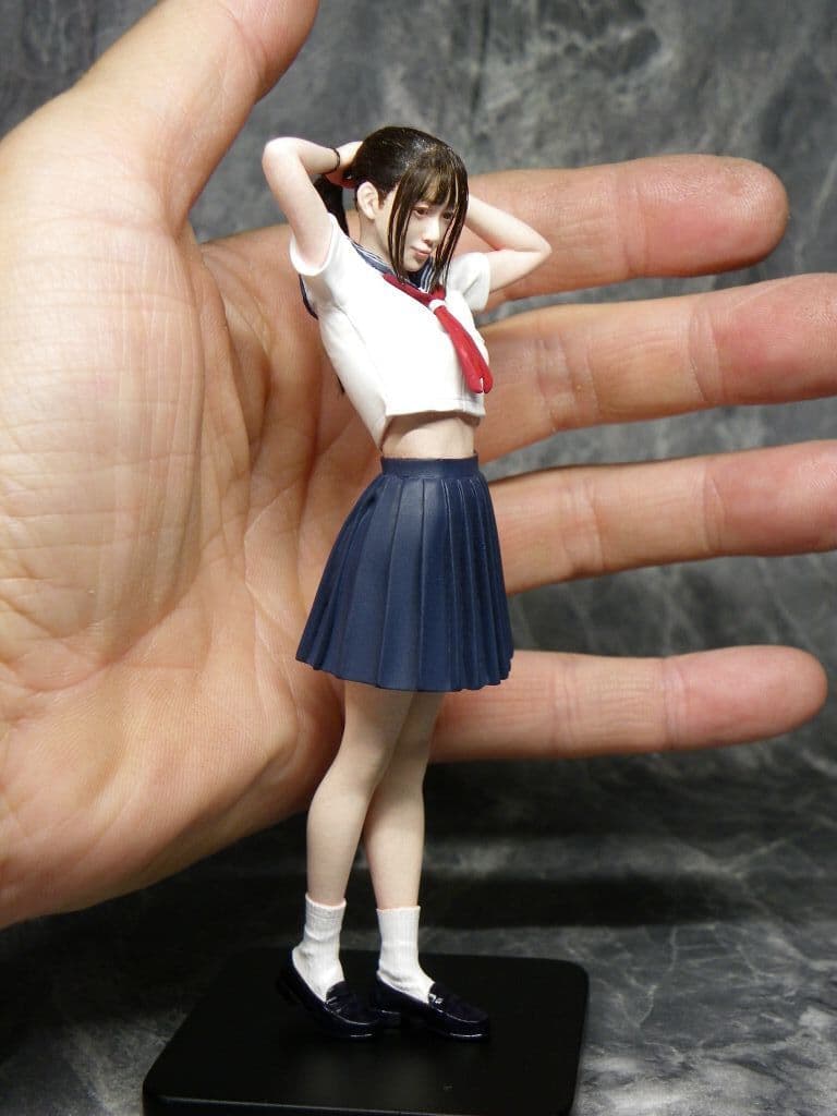 セーラー服　ハセガワ製　1/12　バーミリオン氏原型　塗装済み完成品　ゲーテル。