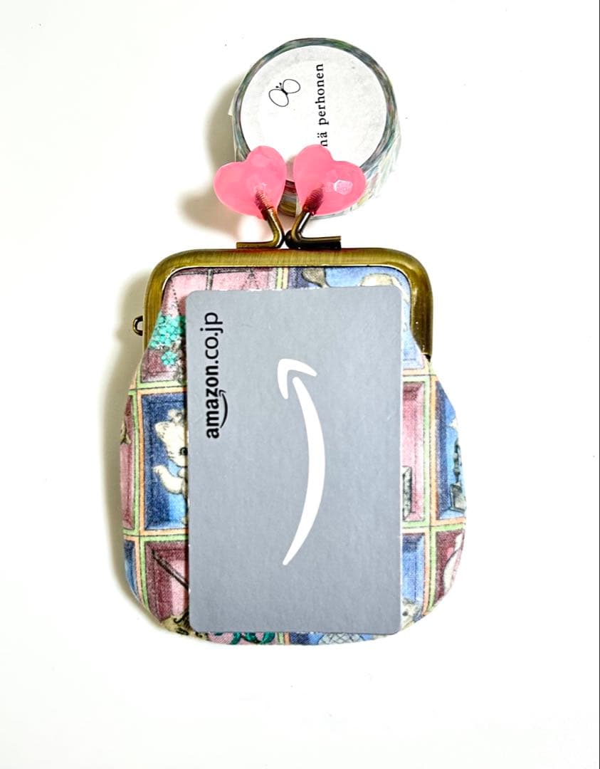 yukiemon TOYナイトボックス限定色ハート♡がま口ポーチ 猫