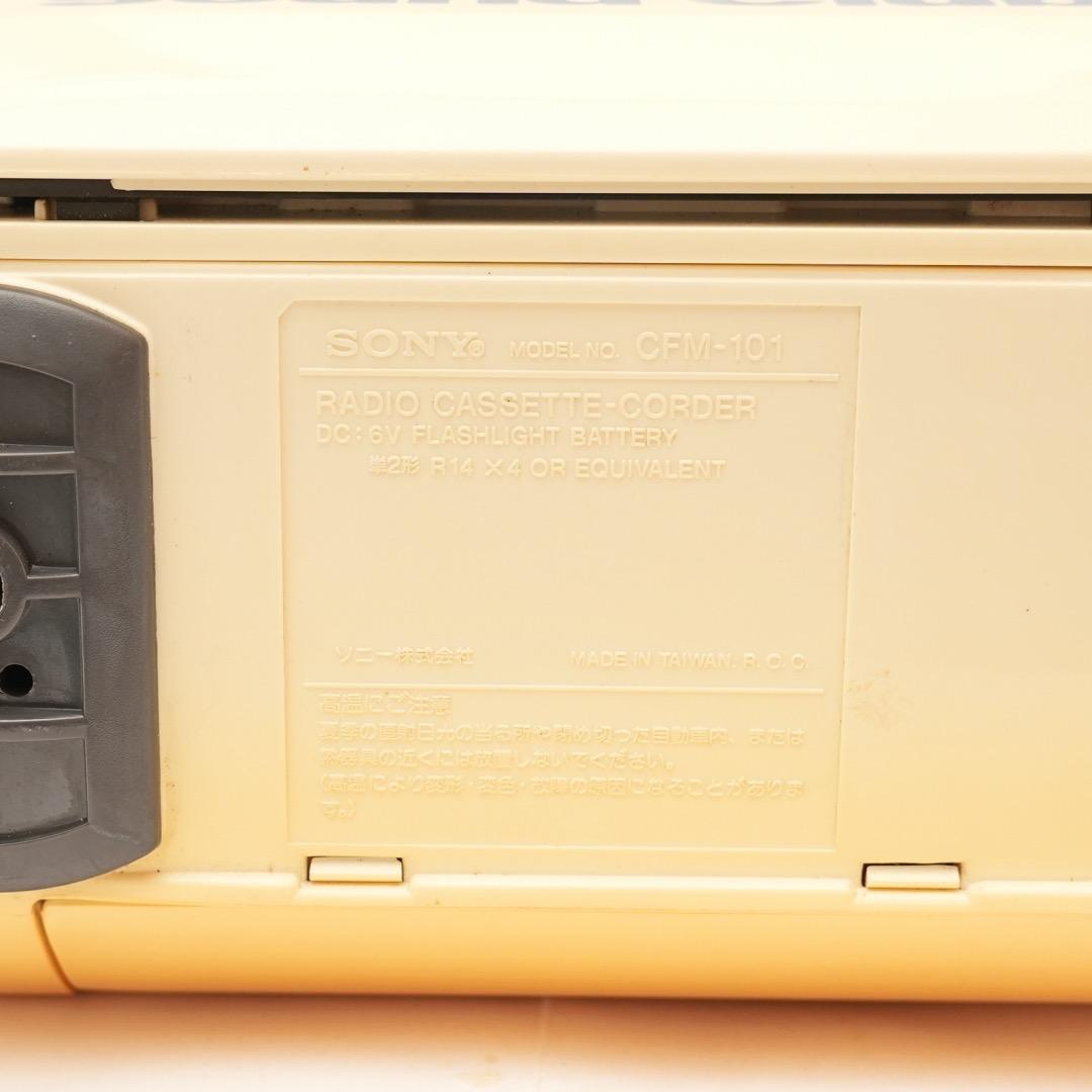 可動品 SONYラジカセ CFM-101 Souundclub カセットテープ - メルカリ