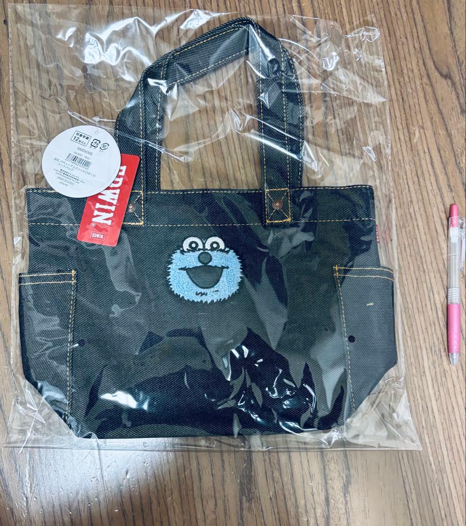 パペットスンスン EDWIN トートバッグ エドウィン チョコレイト 刺繍